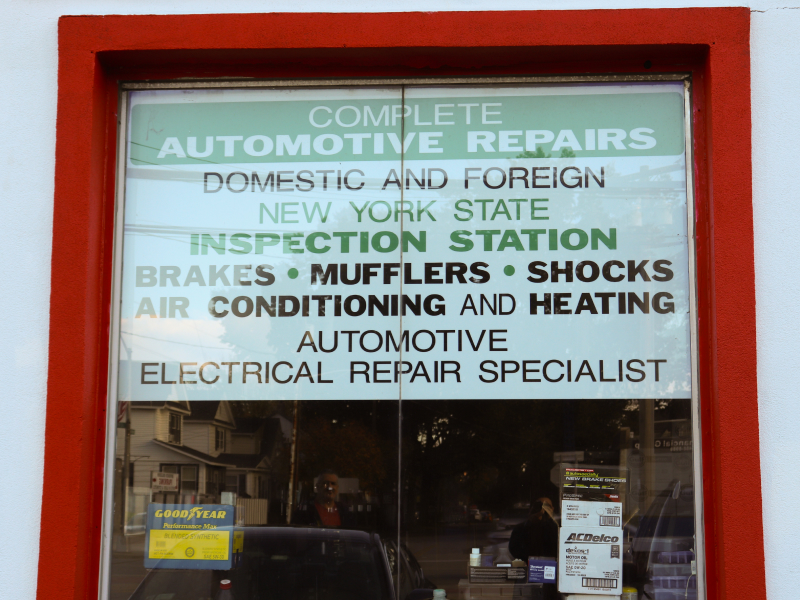 Image of inspection sign